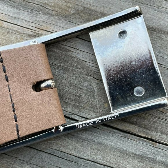 BERND GOTZ Belt Tan Genuine Leather German Made Waistband Size 30-31 inches - Picture 5 of 11